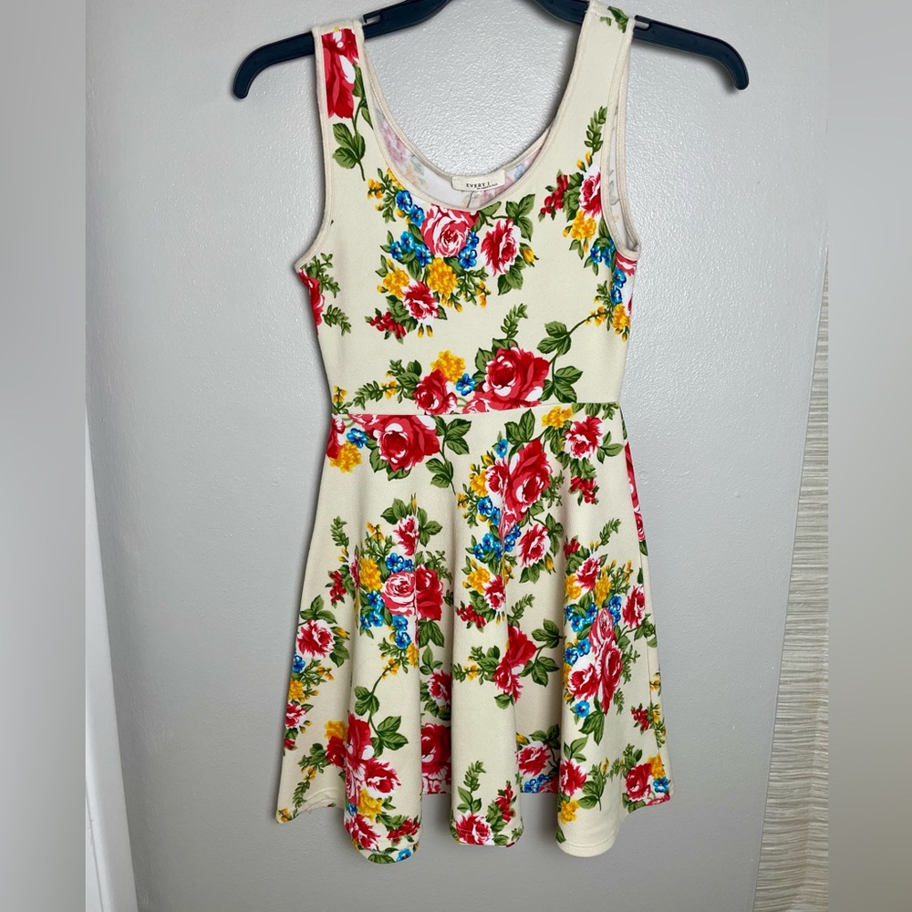 Floral Sleeveless Mini Dress